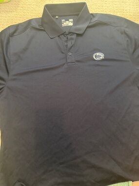 Penn State Under Armour Navy Polo Shirt with Subtle Chest Logo